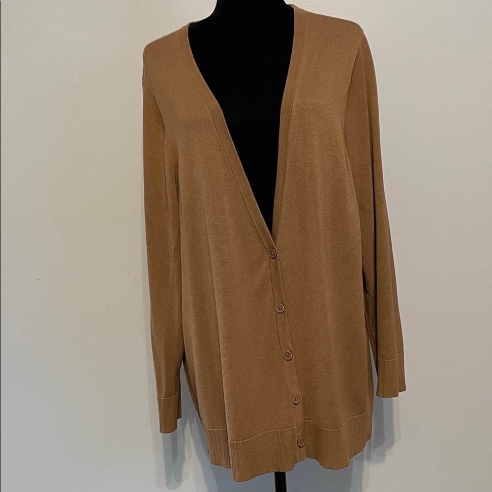Coldwater Creek Women's Tan Cardigan Sweater